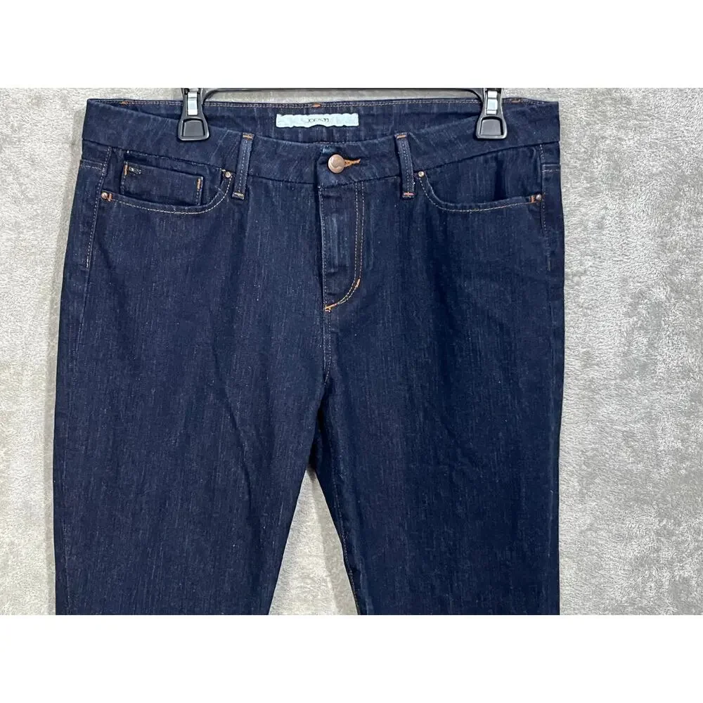 Joes Jeans Size 31x33 Womens Flare Leg Dark Wash Mid Rise Tall Preppy Work Wear